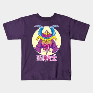 Samurai Holy Warrior -  Neon Kids T-Shirt